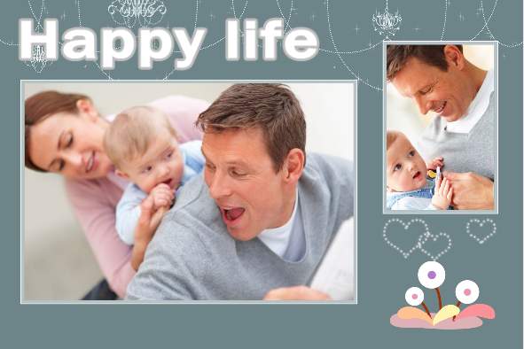 Baby & Kids photo templates Happy Life Simpleness